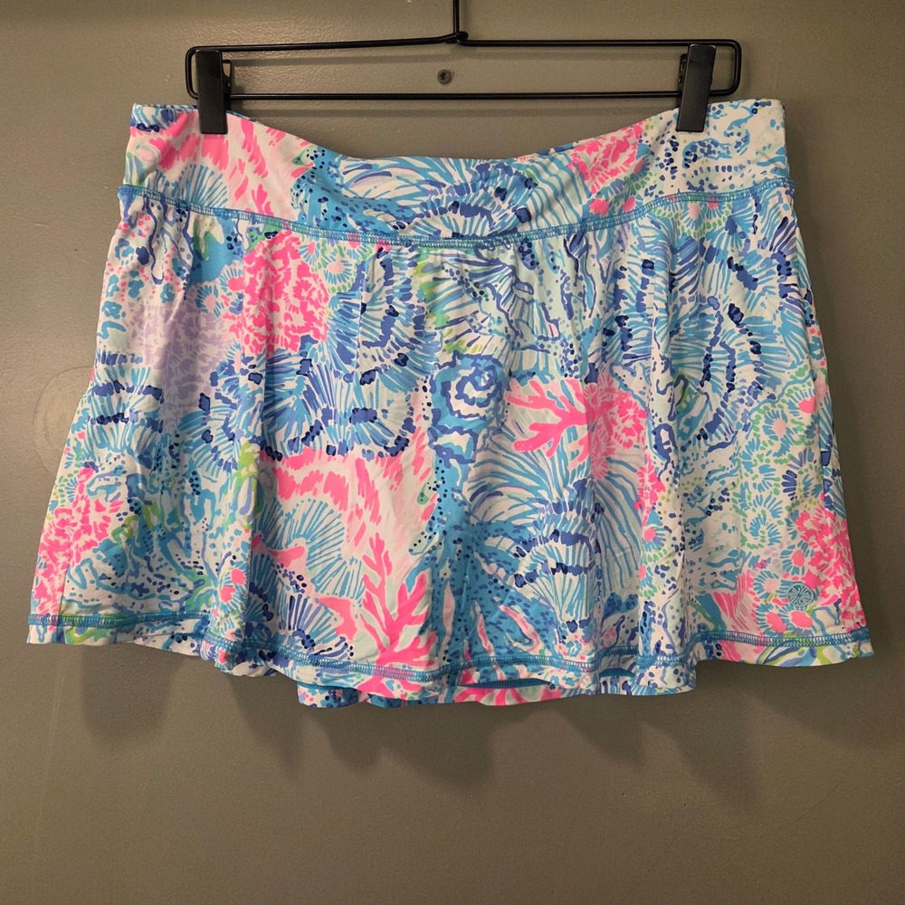Lilly Pulitzer Luxletic Aila Mini Skort UPF 50+ Sun Protection Women's Size XL